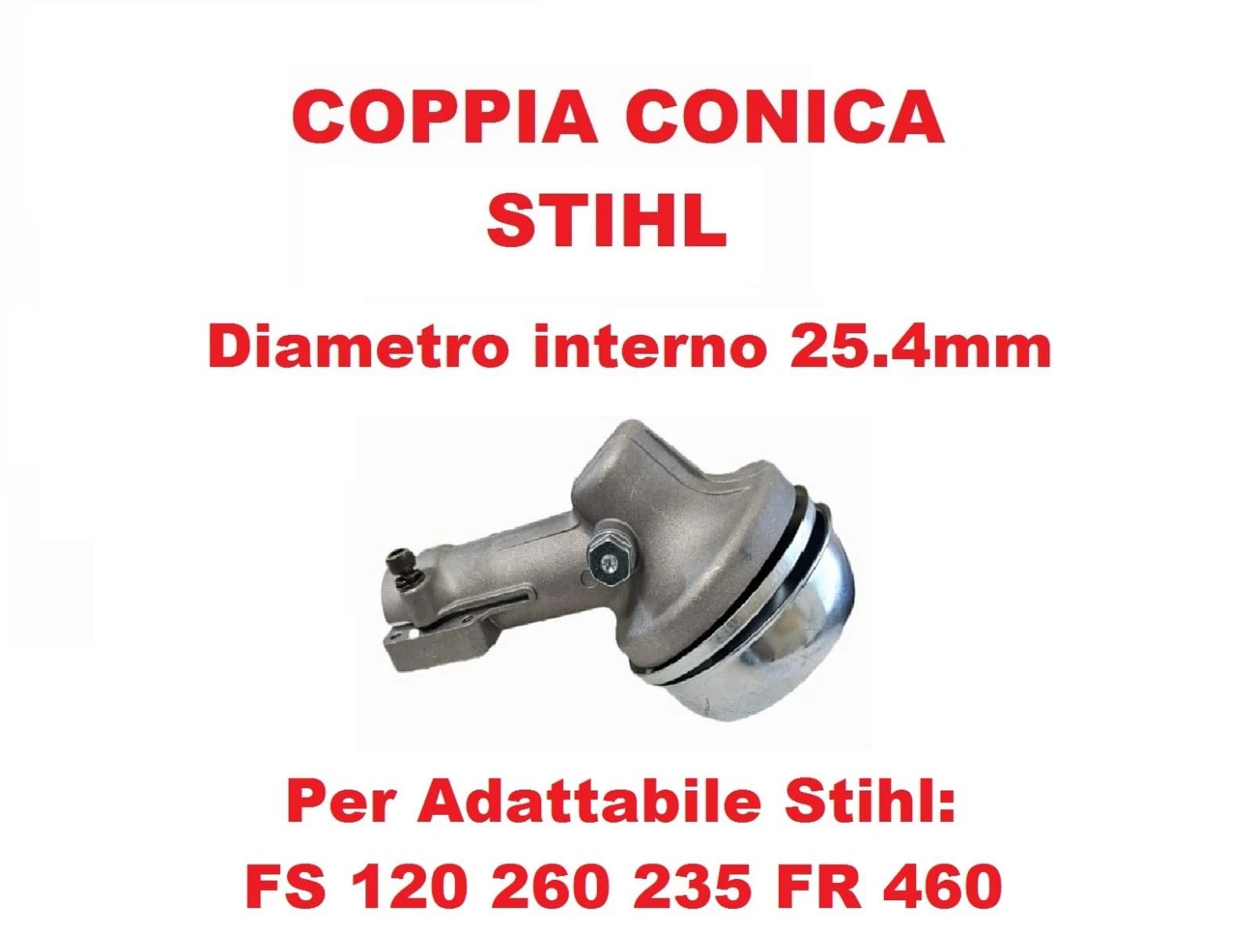 Coppia Conica Decespugliatore Compatibile x FS 120 260 235 FR 460 con Asta Ø 25.4mm FS 120 260 235 FR 460