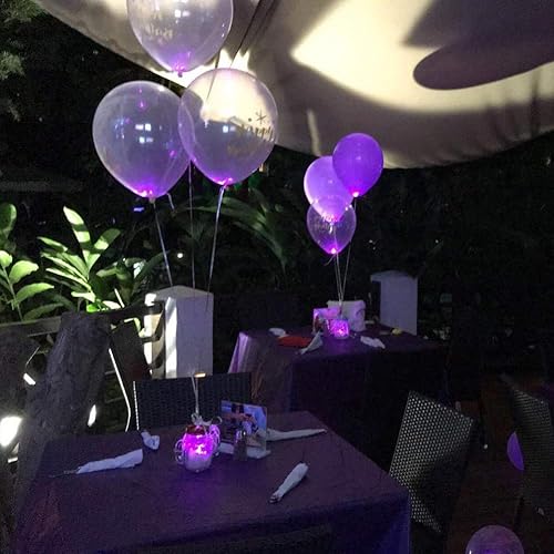 Miniatura 3 de JJGoo - 100 luces LED redondas para globo, impermeables, pequeñas luces con largo tiempo de espera para decoración de globos, linterna, huevos de