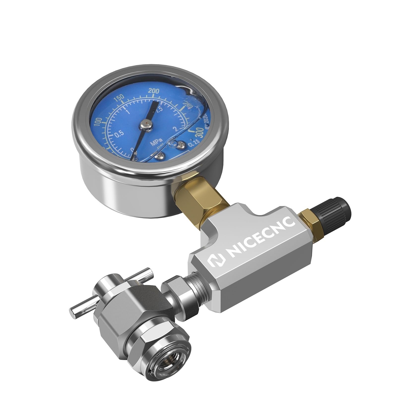 CHJYGMH Motorcycle Parts 300PSI for Shock Nitrogen Filling Tool Schrader for Raptor for Arctic Cat Can Am for Polaris for RZR for for Suzuki for Honda for Kawasaki for BMW