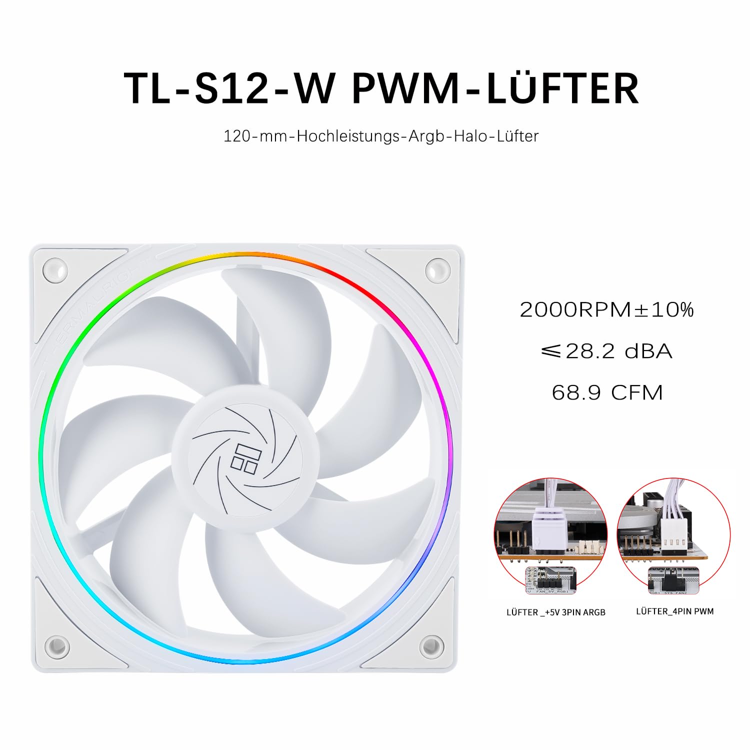 TR-Thermalright AQUA ELITE 360 V5 ARGB White, chłodzenie cieczą CPU, 360 mm AIO, 3 wentylatory PWM ARGB 2000 RPM, dla AM4/AM5, Intel LGA1851/1700/115x/1200 (białe)