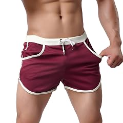 Rexcyril Mens Running Workout Bodybuilding Gym Shorts Athletic Sports Casual Short Pants