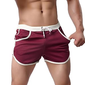 Rexcyril Mens Running Workout Bodybuilding Gym Shorts Athletic Sports Casual Short Pants