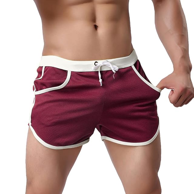 Rexcyril Mens Running Workout Bodybuilding Gym Shorts Athletic Sports Casual Short Pants