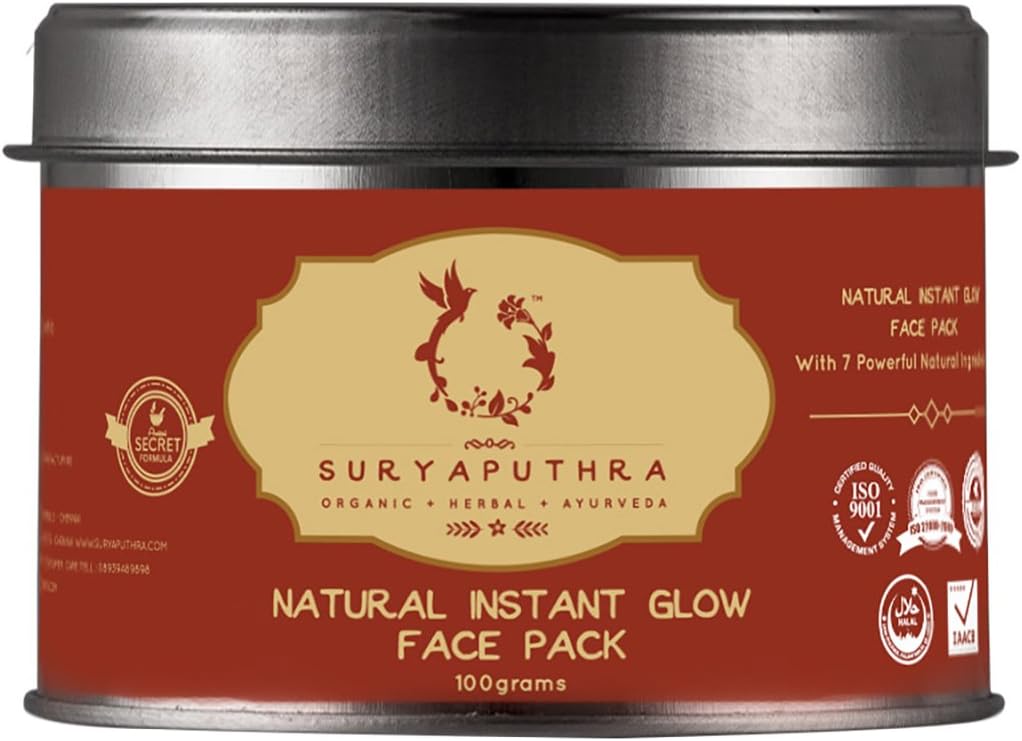 Suryaputhra Natural Instant Glow Face Pack, 100 Grams
