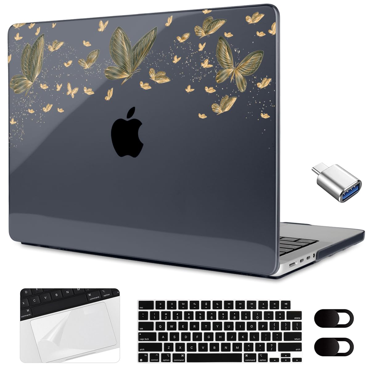 Amazon.com: MEEgoodo Case for M3 MacBook Pro 16 inch Case 2023 2021 ...
