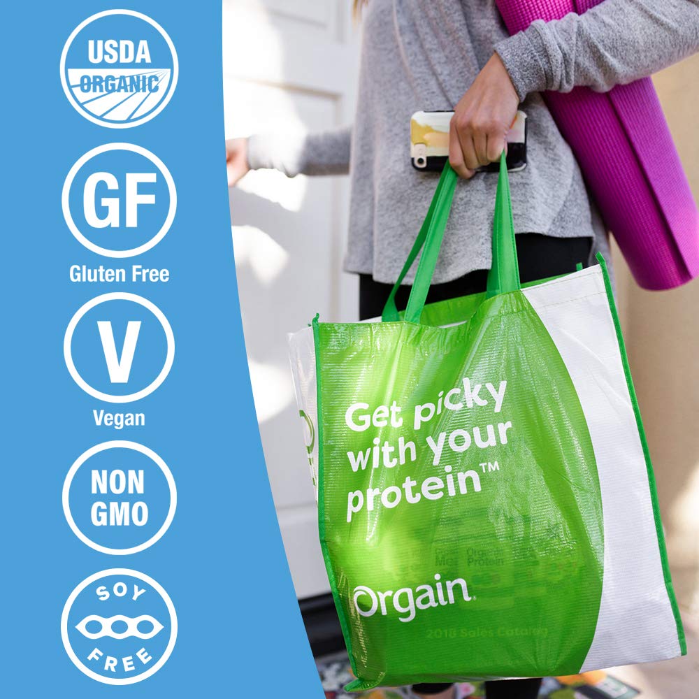 Orgain Organic Vegan Protein Powder + Greens, Vanilla Bean (21g Plant Based Protein) Organic Protein + Superfoods Powder, Vanilla Bean (21g of Protein)