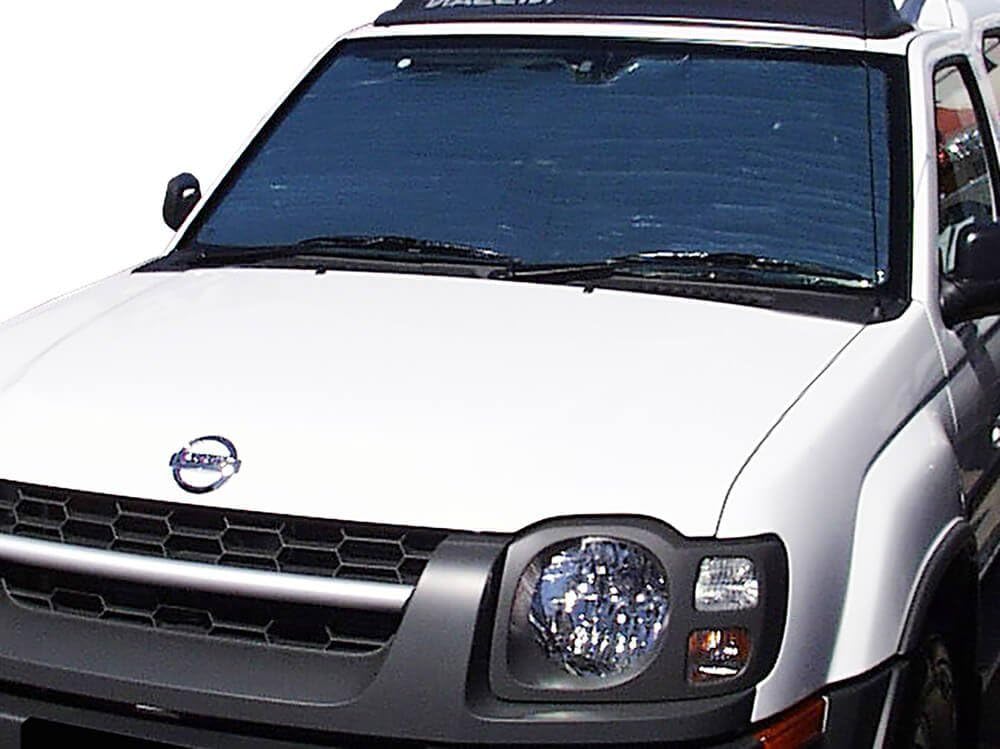 HeatShield, The Original Windshield Sun Shade, Custom-Fit for Nissan Xterra SUV 2000, 2001, 2002, 2003, 2004 Silver Series
