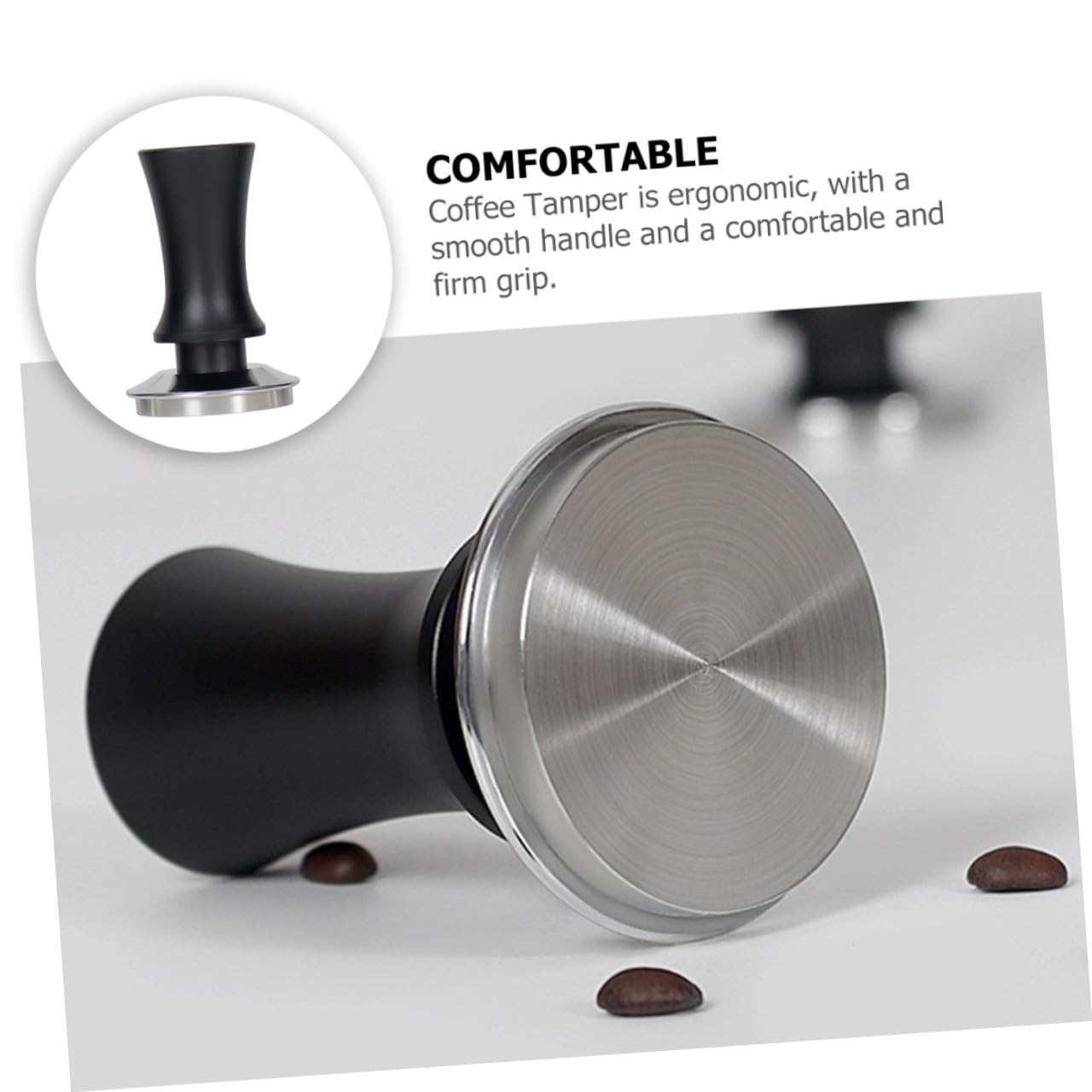 TOPBATHY Prensa Manual de Acero Inoxidable para Café Expreso Prensa para Granos de Café 51 Mm