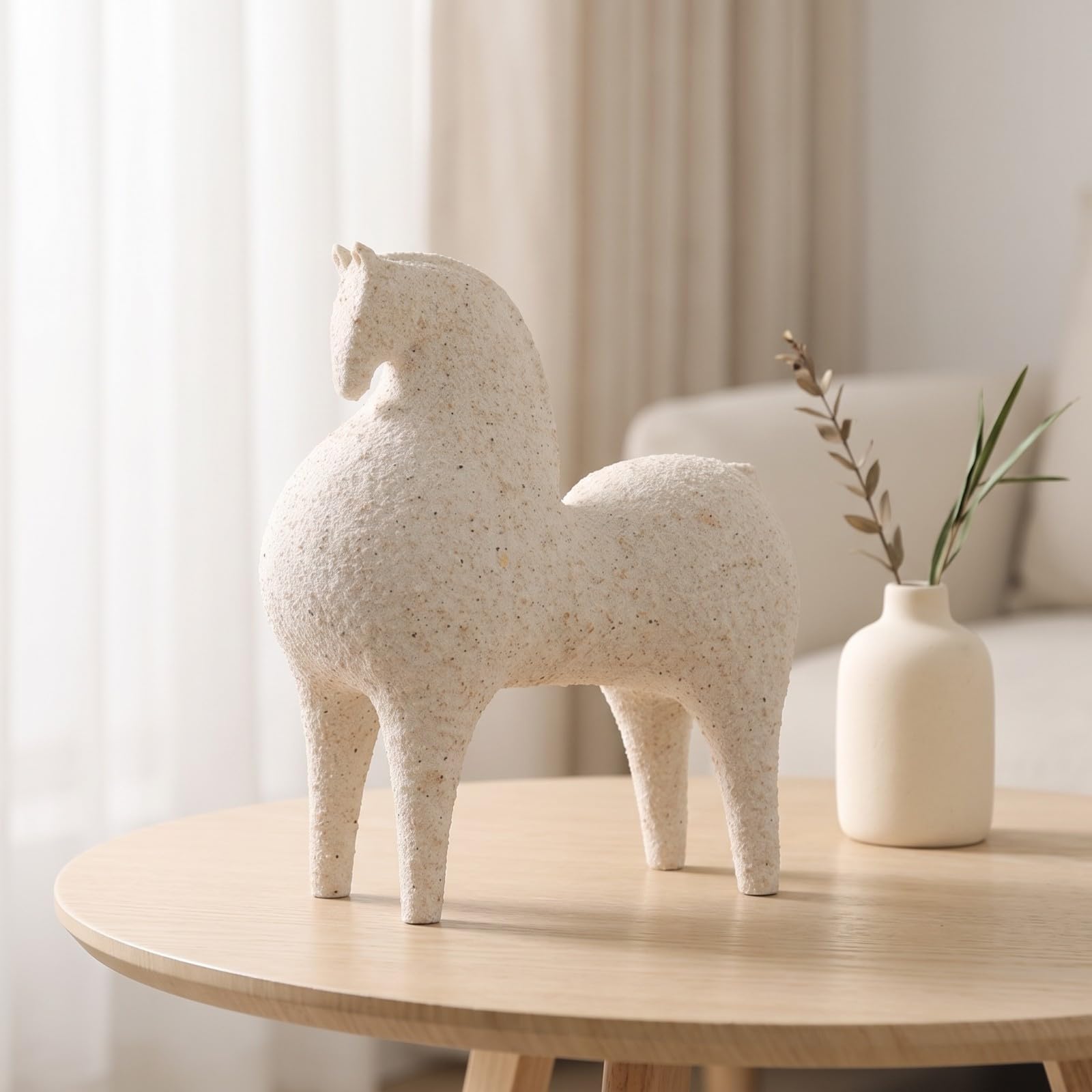 Statuetta di Cavallo Elegante Figura, M, Cavallo Astratto