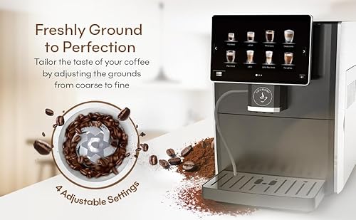 Cafe Bueno Super Automatic Espresso Machine For Home - Coffee Machine With Grinder & Milk Frother For Latte, Cappuccino, Macchiato - Auto Wake & Sleep – All Milk Types - Image 5
