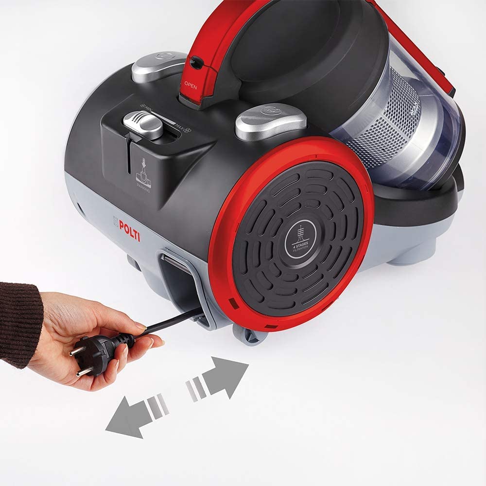 Suinga Aspiradora sin Bolsa Ciclónica Polti | 800W | Clase Energética A | Capacidad 2L | Succión Potente y Eficiente | Diseño Compacto y Fácil de Usar para el Hogar