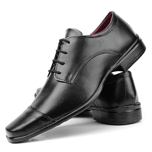 Sapato social modelo de amarrar masculino preto