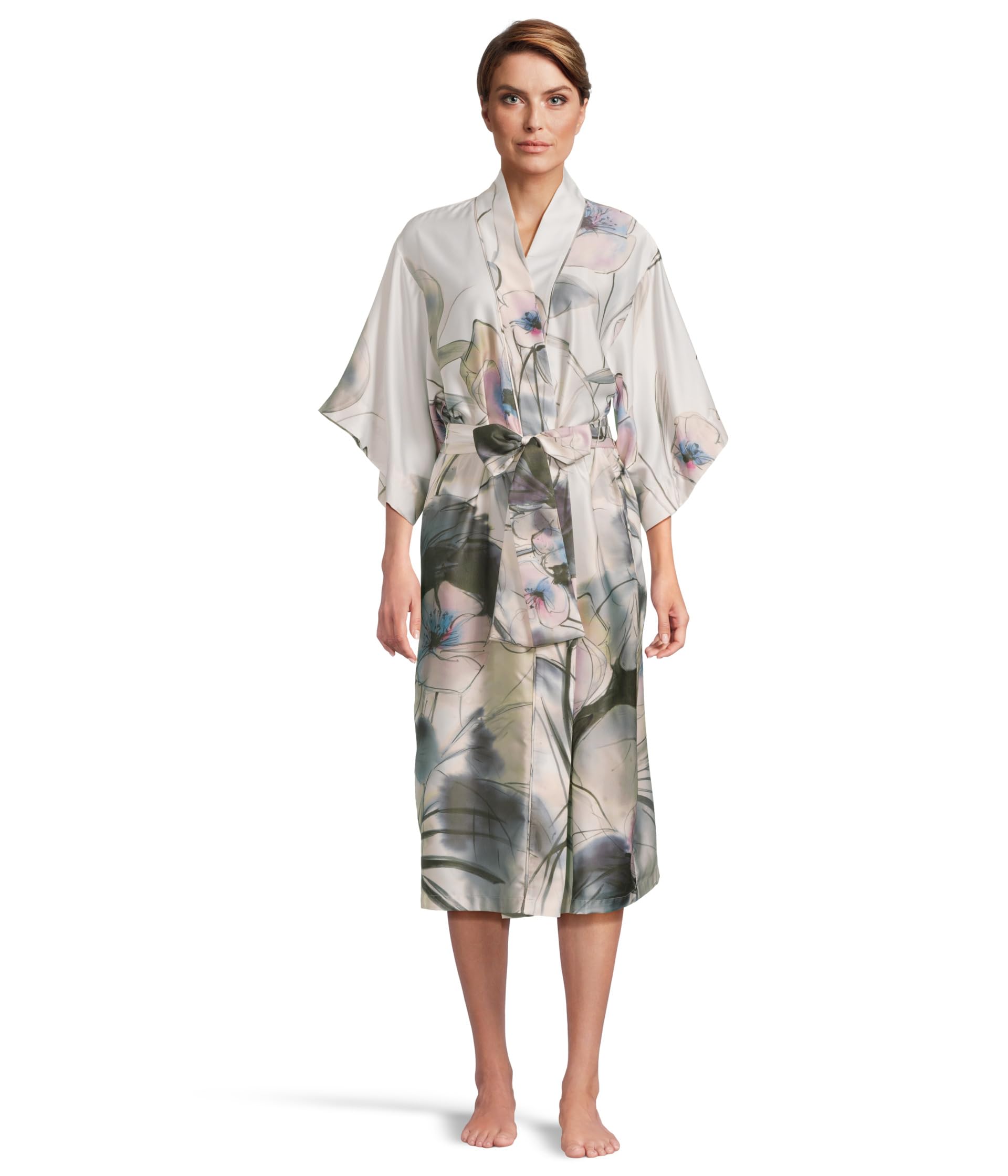 Natori Womens HIYAKU Robe Length 52 Multi X-Large