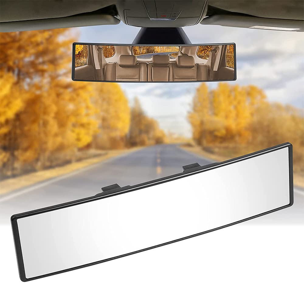 Rétroviseur Intérieur Panoramique 330mm DAYMAKER - Anti-éblouissement - Vue Grand Angle - Pour Voiture Et Camion