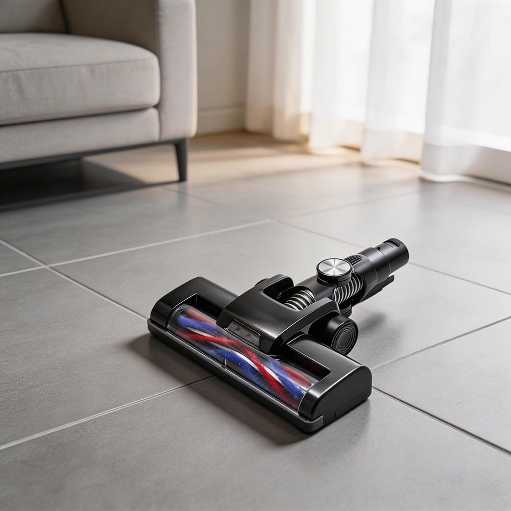 Cepillo motorizado para suelo Vactidy Blitz V8, rodillo de cerdas suaves para limpieza de madera dura y azulejos
