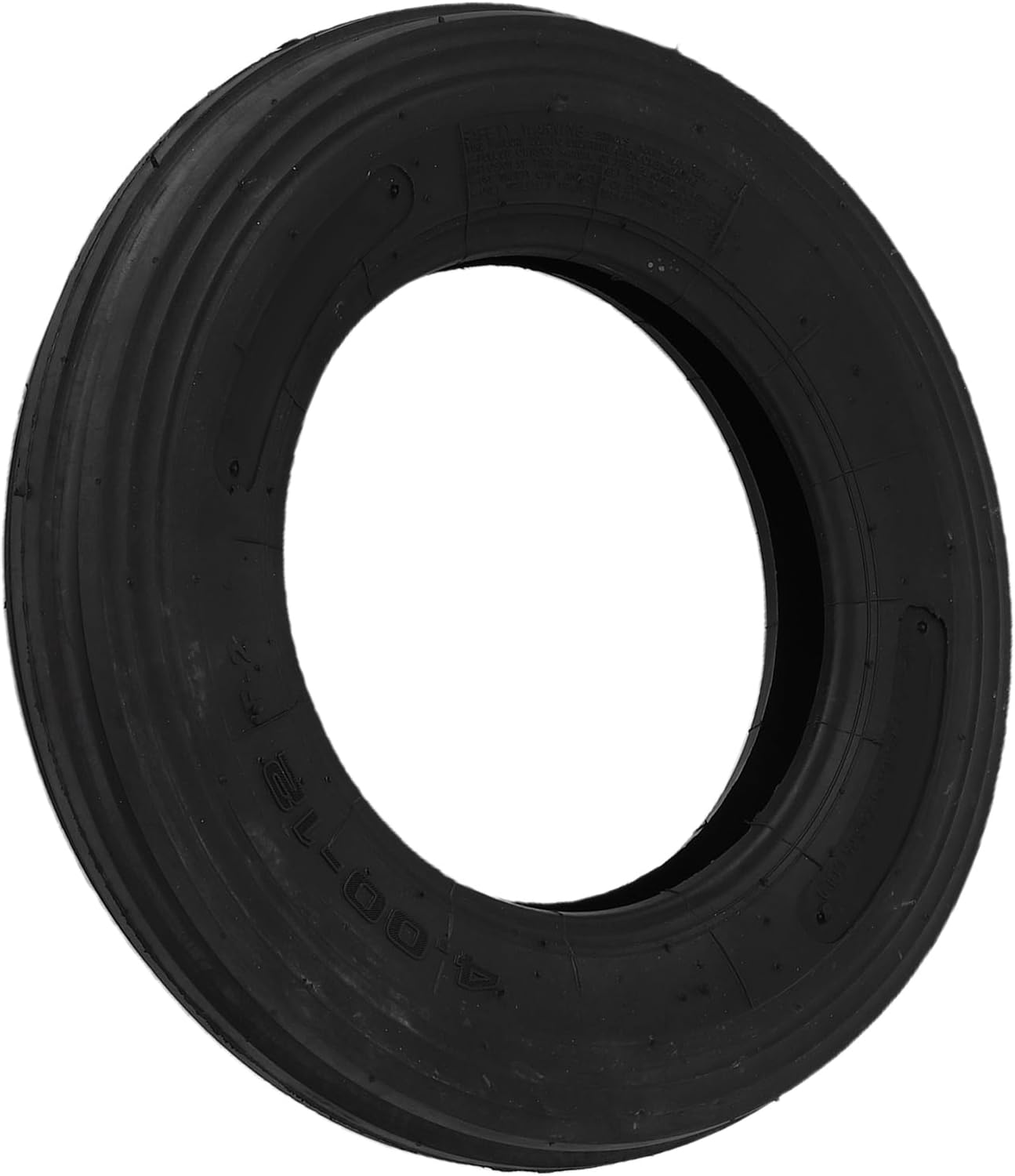 Fydun 4.00 12 Tractor Tire Puncture Proof Heavy Duty 6 Ply Construction 3 Rib Tire Replacement for Series Tractors Rubber Material 400x12 Size