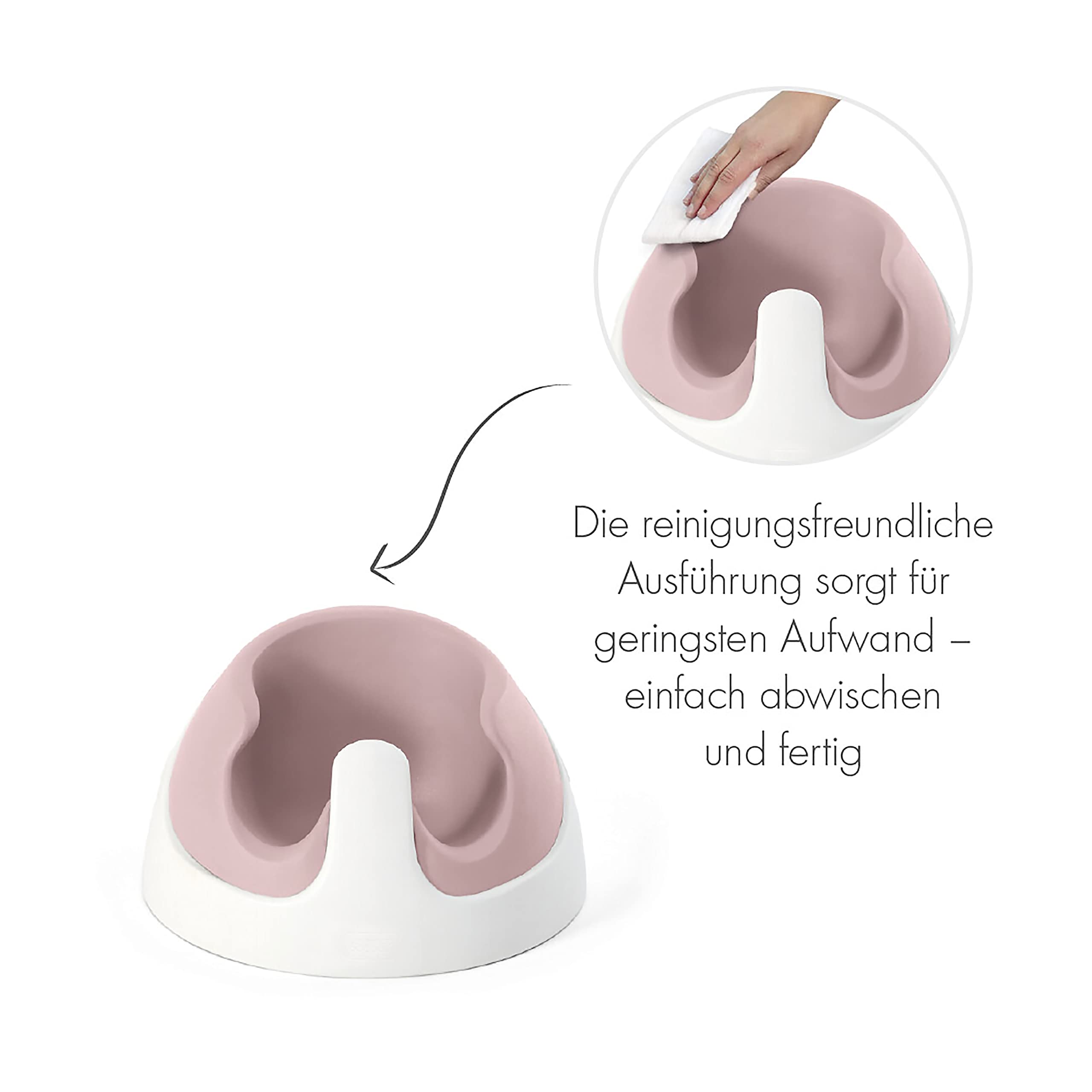 Mamas & Papas Baby Snug Sitz und Aktivitätsbrettchen mit verstellbaren Funktionen, Stützfunktion, Stabil und leicht zu reinigen, Pastell (Rosa)
