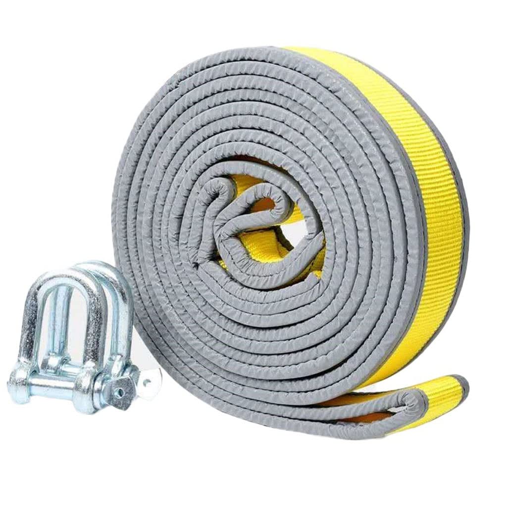 holowanie w trudnych warunkach, Pas do holowania w terenie 7 ton 3-10 m z 2 szeklami typu D-Ring(8t,6m)