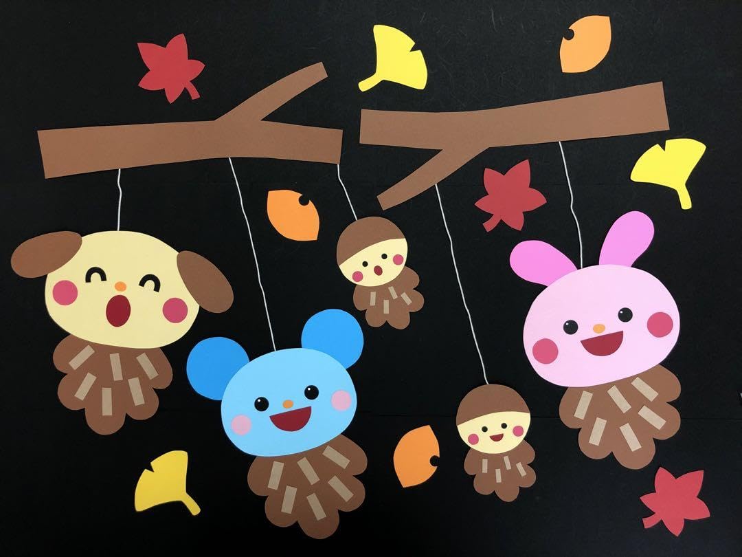 壁面飾り　秋『美味しい秋みーつけた』専用他3点 壁面飾り 秋『美味しい秋みーつけた』専用他3点 壁面飾り 秋『