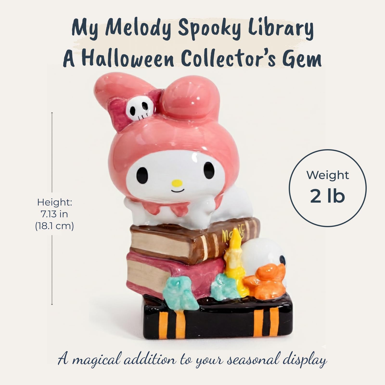 Amazon.com: My Melody Spooky Library Figurine, 5.5