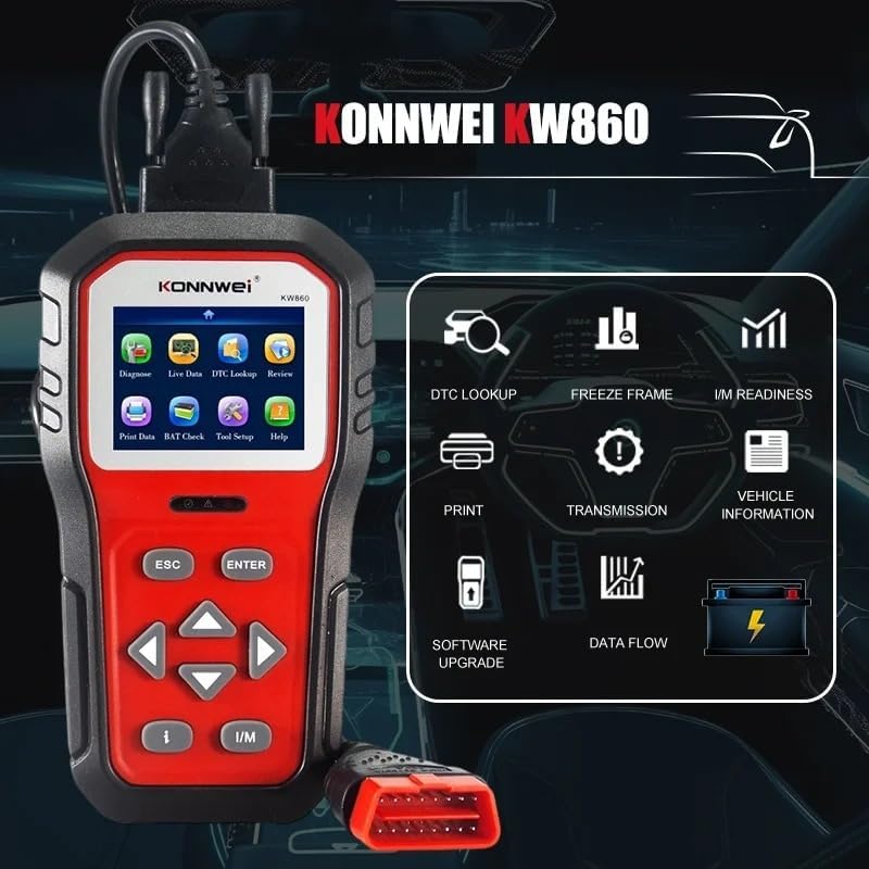 KONNWEI KW860 main menu screen