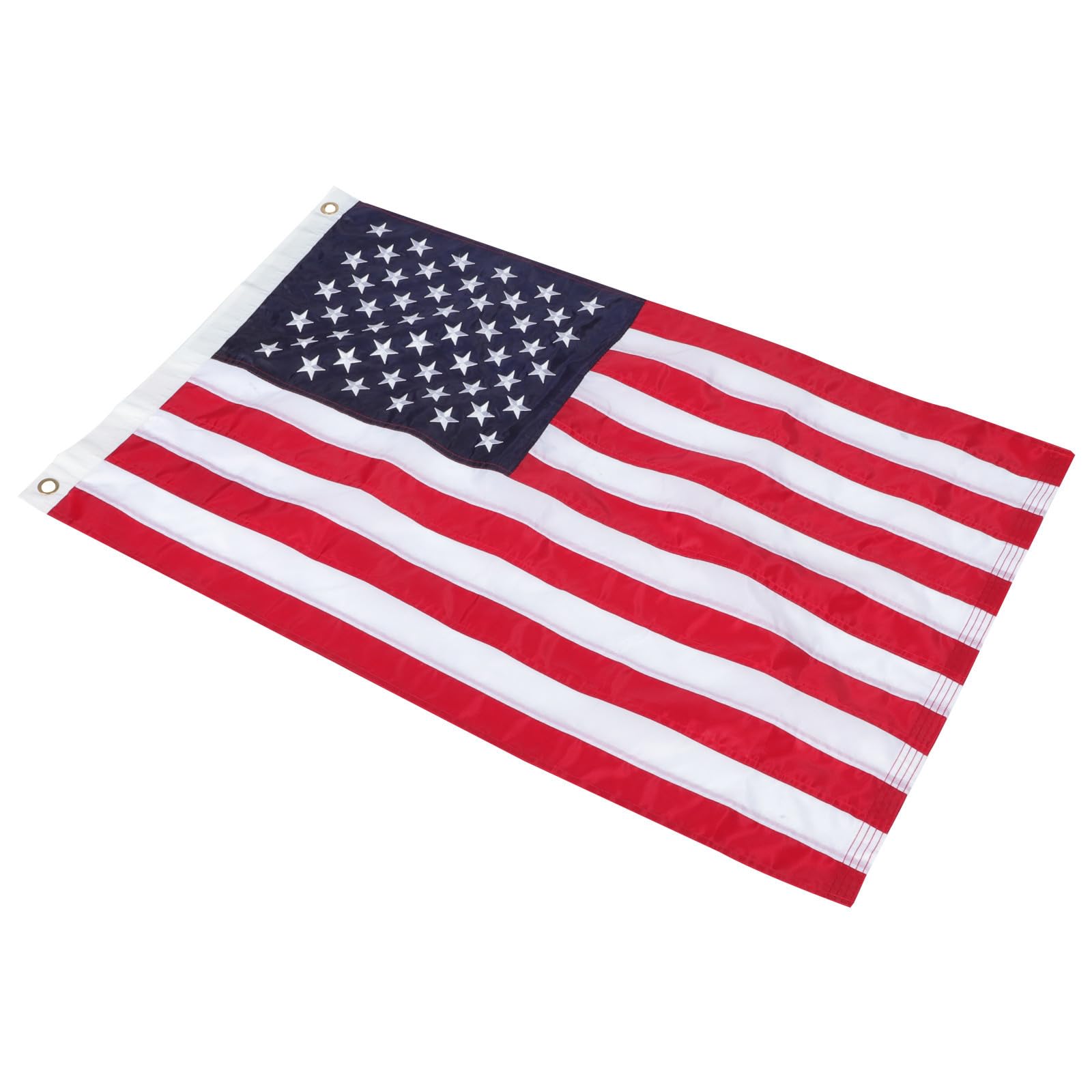 Bandera bordada de Estados Unidos en tela oxford SEWACC de alta resistencia