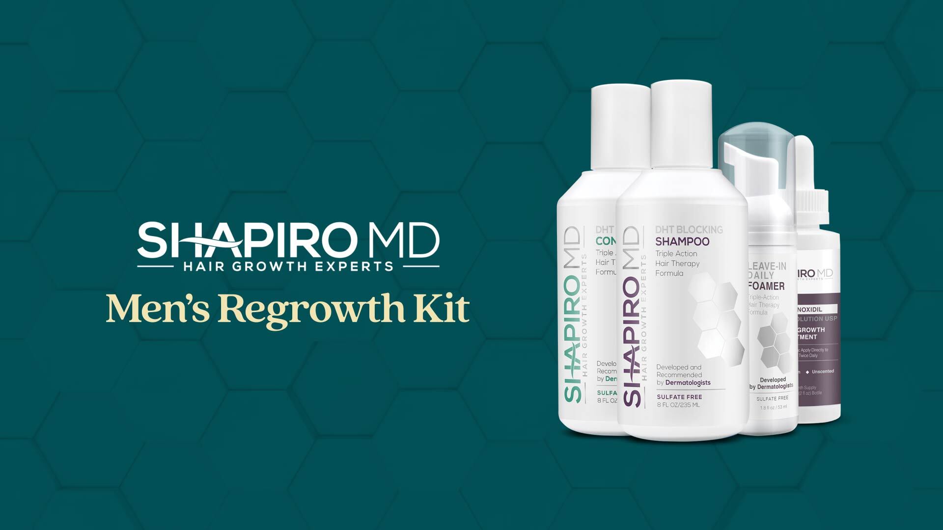 Amazon.com : Shapiro MD Hair Growth Experts Men's Regrowth Kit