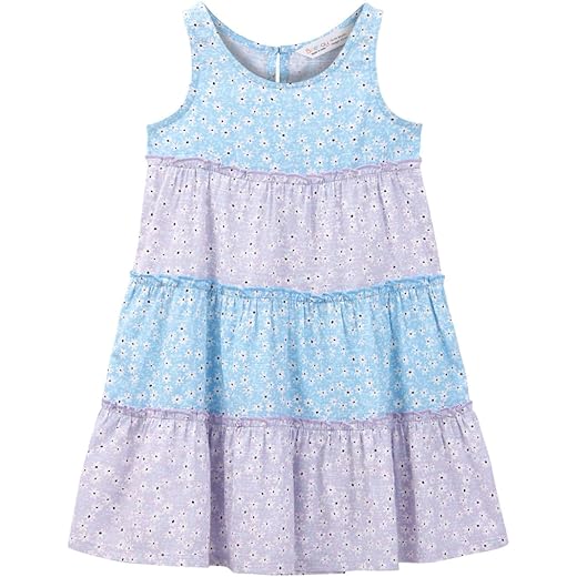 Daisy Print Tiered Dress