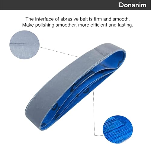 Miniatura 5 de 1 correa de lijado para afilador de cuchillos de 18 pulgadas, grano grueso P80  grano medio P240 P400  grano fino P600 P800 P1000 (se adapta a la