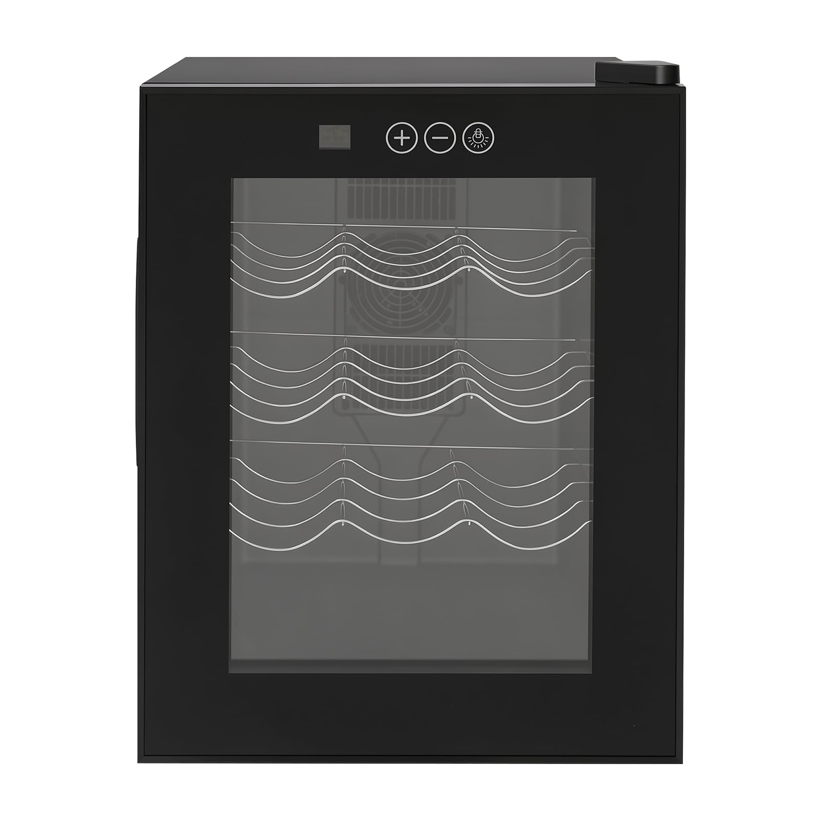 AKSDSGA 12 Bottle Wine Cooler Refrigerator w/Digital Temp Control, 32L