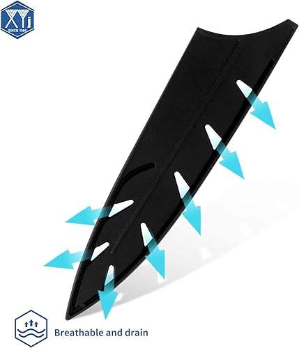 Vista 232 de XYJ Juego de 2 fundas de cuchillo de seguridad para cuchillos, protector de borde, funda universal para cuchillos, chef, cuchillo de cerámica