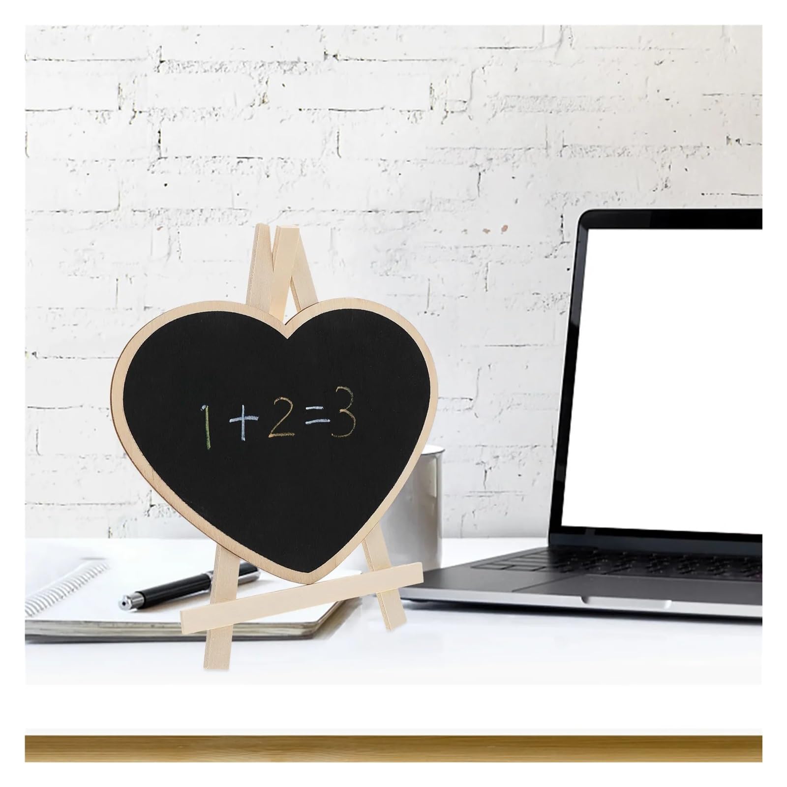 Mini-Kreidetafeln aus Holz, Tischplatte, Kreidetafel, Schild, Mini-Tafel mit Sockel, löschbare Schreibtafel für Küche, Schreibtisch, Dekoration, Kreidetafel, Display für Hochzeit, Geburtstag, Party