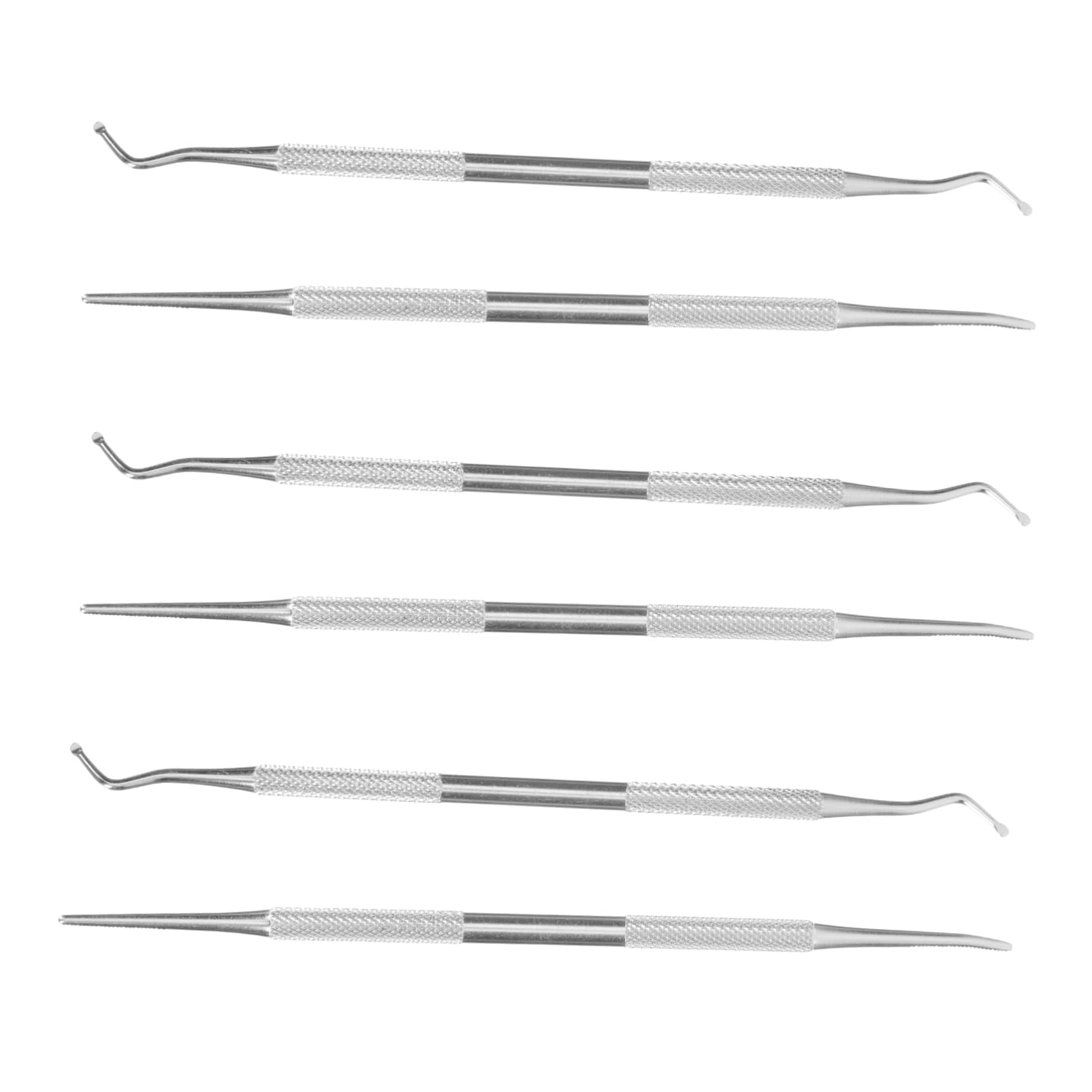 Healeved Nail Care Tools Set 6pcs Stainless Steel Cuticle Scraper Ingrown Nail Tools for Home Use
