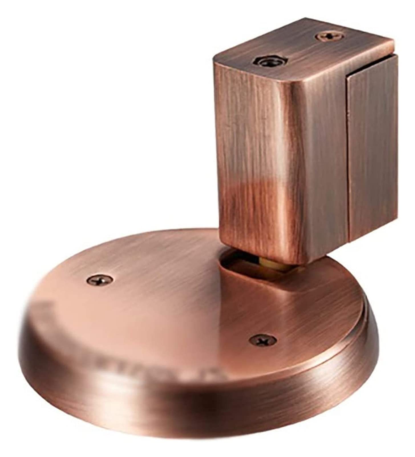 Sbziojhdr Red Bronze Door Stop， Zinc Alloy No Need To Drill Non-Magnetic Thrust Household Anti-Collision Wall Protector Easy To Install(Red Bronze)