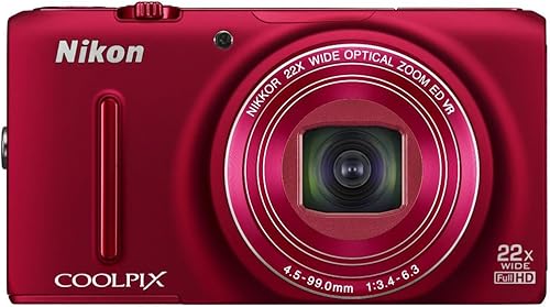 Nikon COOLPIX S9500 Cámara digital Wi-Fi con zoom 22x y GPS (rojo) (Modelo antiguo) disponible en Yaxa Colombia