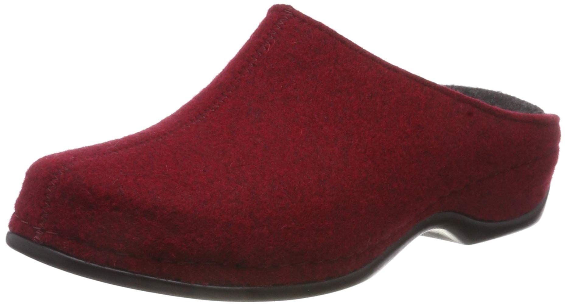Berkemann Women's Florina Slippers, Red dark red 258, 8.5 UK