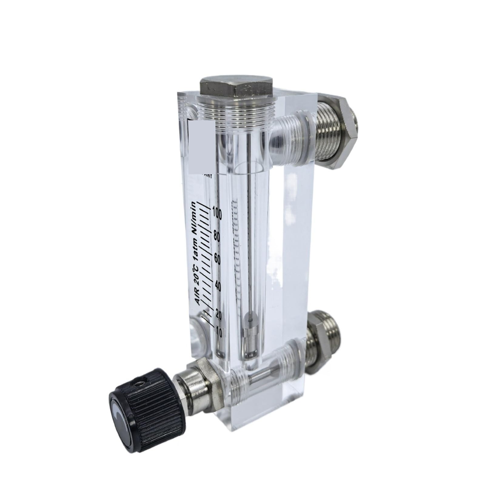 Lzm-6t Medidor de flujo líquido de vidrio orgánico 6-1000 ml/min Montaje en panel rotámetro ajustable para uso industrial de laboratorio