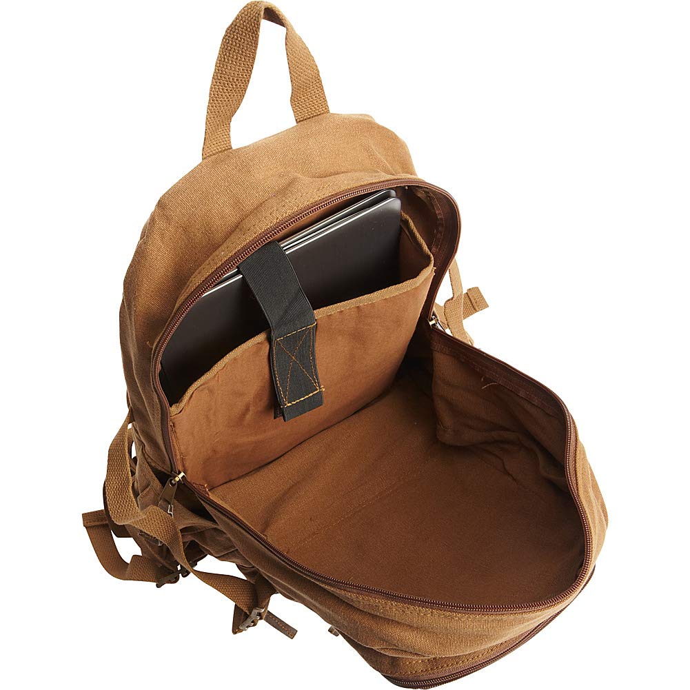 Vintage Airman's Rucksack Backpack – Retro Canvas & Leather Daypack, Stylish & Practical