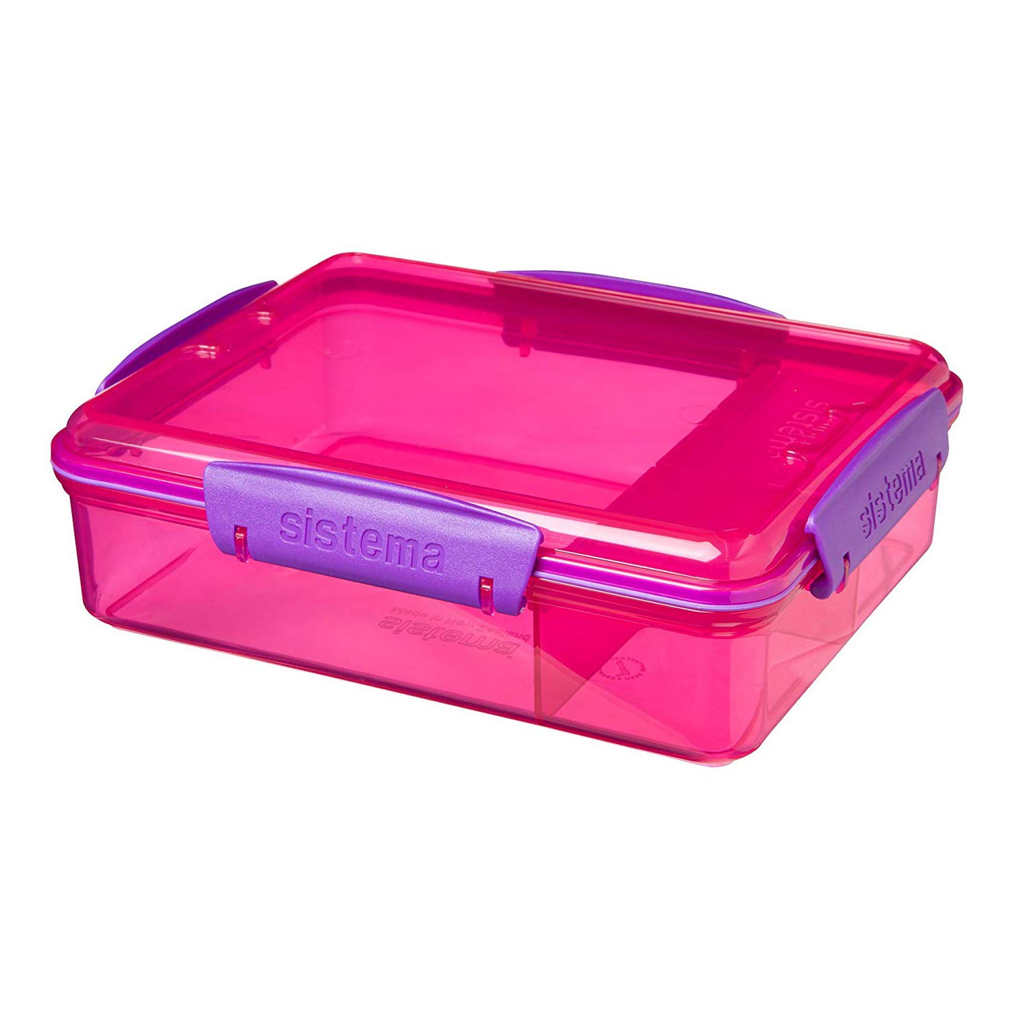 Sistema975Ml Snack Attack Duo Box Pink, 41482