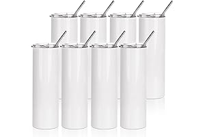 PYD Life 8 Packs Sublimation Tumbler Blanks Compatible Tumbler Press Machine Sublimation Oven