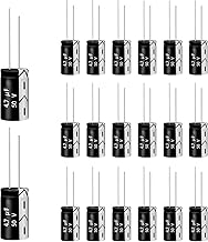 4.7µF 50V 4x7mm 50/60HZ Aluminum Electrolytic Capacitor|Capacitor 4.7uF 50V,Suitable for Various Electronic Applications and Switching Power Supplies (20pcs)