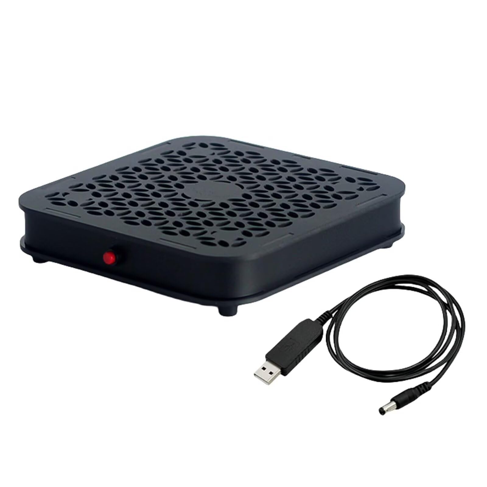 Support Mac mini, design mini ventilateur de refroidissement, châssis de modification du vent super puissant, équipé d'un ventilateur silencieux de 14 cm pour dissipateur de chaleur, et alimentation