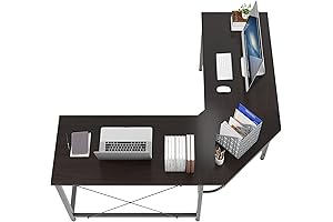 Spacious L-Shaped Corner Desk: Maximize Your Workspace
