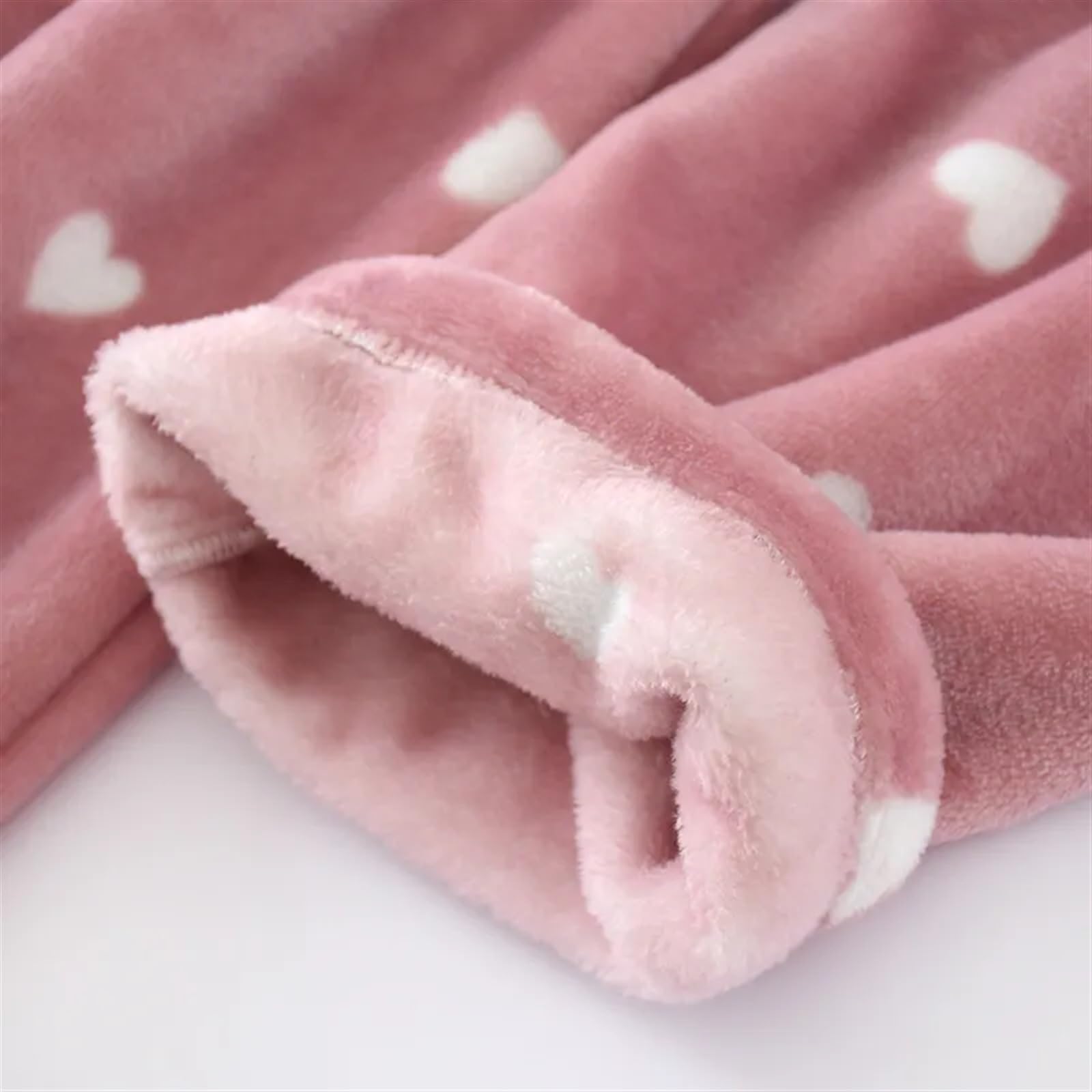 MeiDai Dulce Otoño Invierno cárdigan de Franela Conjunto de Pijamas de Moda Pantalones de Manga Larga Traje Pijama for el hogar Pink, Size : L