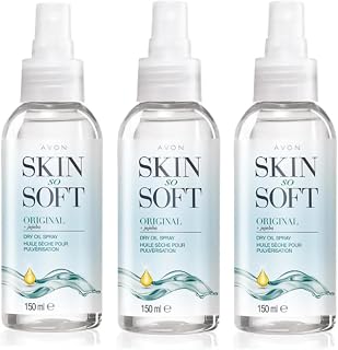 Avon Skin so Soft Original Dry Oil Spray with Jojoba 150ml - 3 Pack