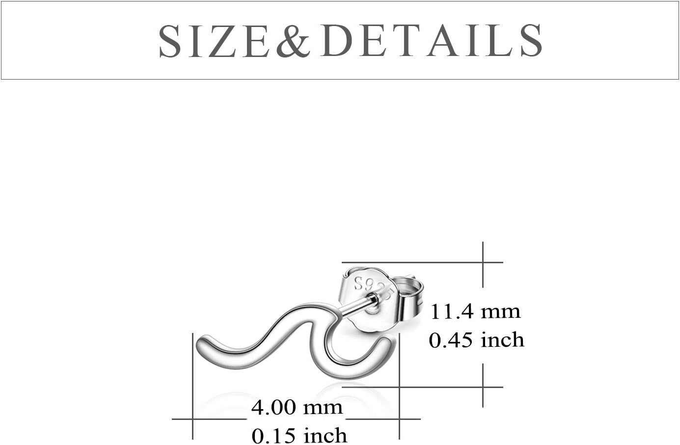 YFN Wave Earrings 925 Sterling Silver Ocean Wave Stud Earrings Ocean Jewelry for Women Girls