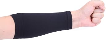 20LY Forearm Tattoo Cover Up Sleeve for Basketball Tennis Cycling Non-Slip | Extended full forearm coverage, Unisex,No-roll stay put fit, Tattoo aftercare, Work concealment, Seamless,1 Pair,Size M