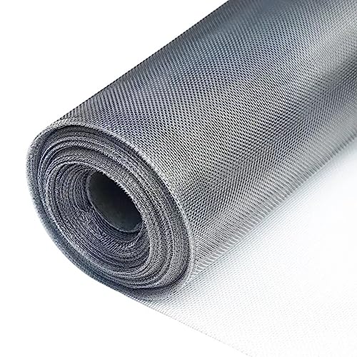 TGBHM Stainless Steel Window Screen Roll Stainless Steel Woven Wire Mesh Filtration Cloth Security Door Screen Mesh for Home-Made Window Screens,0.7x2m