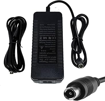 42V 2Amp Charger for Segway ES1 ES1L ES2 ES4 E22 E25 F20 F30 F40 Plus/MAX G30LP, Xiaomi M365, Pro/Pro2 Lime, Lime-S, Bird, Aovo pro/Aovopro, Bird, Volpam, Skip, Spin and Hiboy S2R
