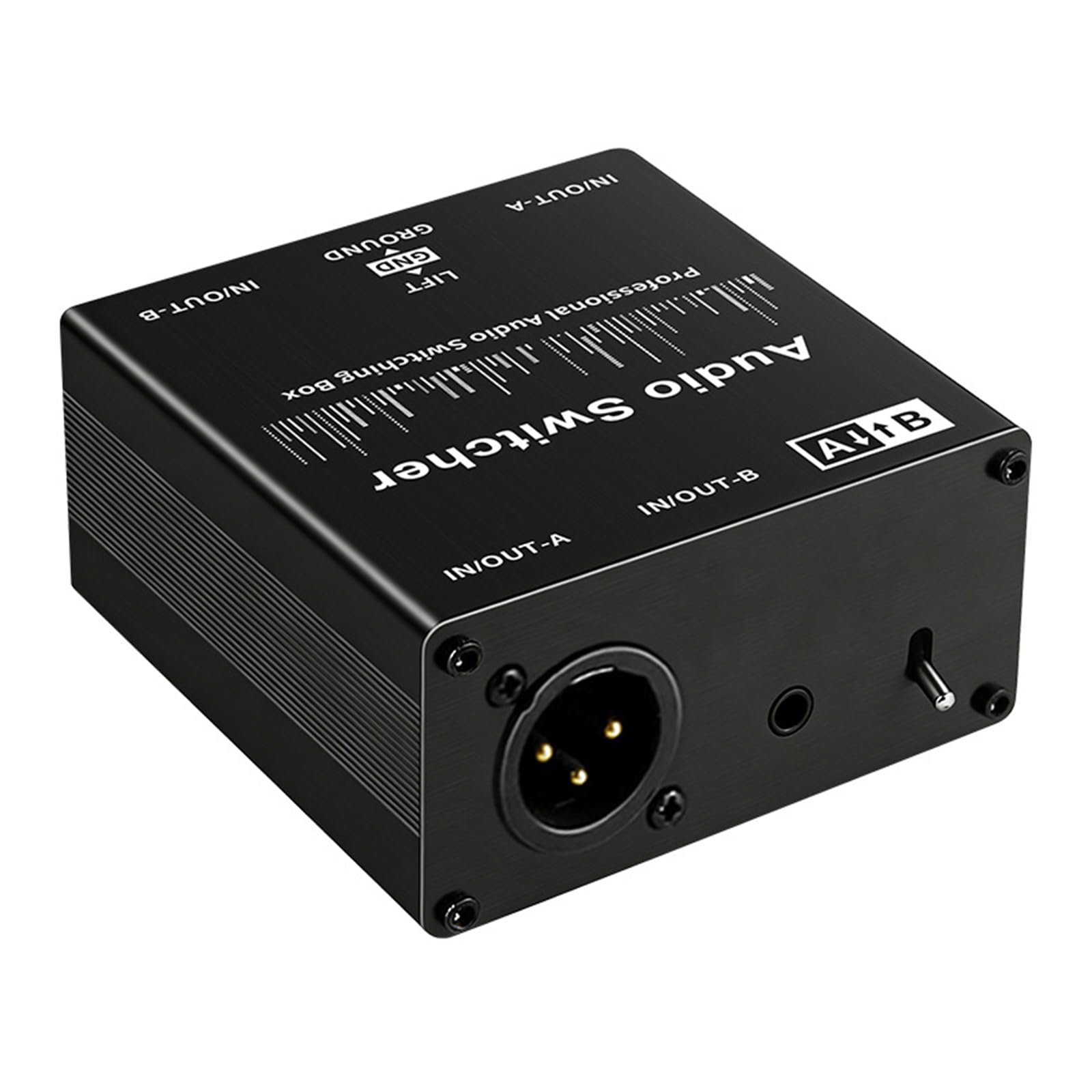 Selectores de sonido pasivos de estudio, conmutador de fuente de sonido para micrófonos rápidos y niveles de línea, conmutación de señales, fácil de usar, cambio de indicación profesional